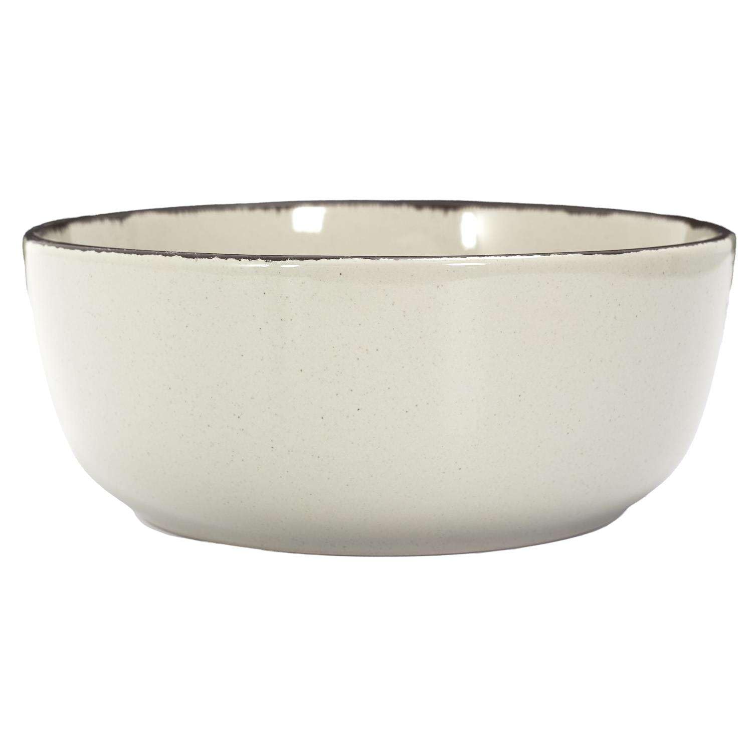 Home Deco Factory, KA0444, Servizio Piatti 12 Pezzi in Gres Beige, Piatti Fondi, Piani e Dessert, Design Artigianale, Resistente e Pratico, Facile Manutenzione, Misura: 12 Pezzi, Colore: Beige