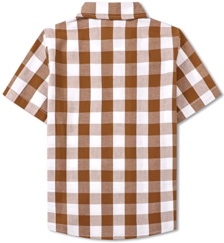 Image of SANGTREE Summer Button Down Shirts Cottn Tops for Men Women Boy Girl