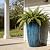 Worth Garden 23.5" H. Large Plastic Planters - Set of 2 Gradient Blue Glossy Smooth Finish - Tall Plant Pots for Indoor & Outdoor Use - Decorative Lightweight Flower Pot for Front Porch, Patio, Deck