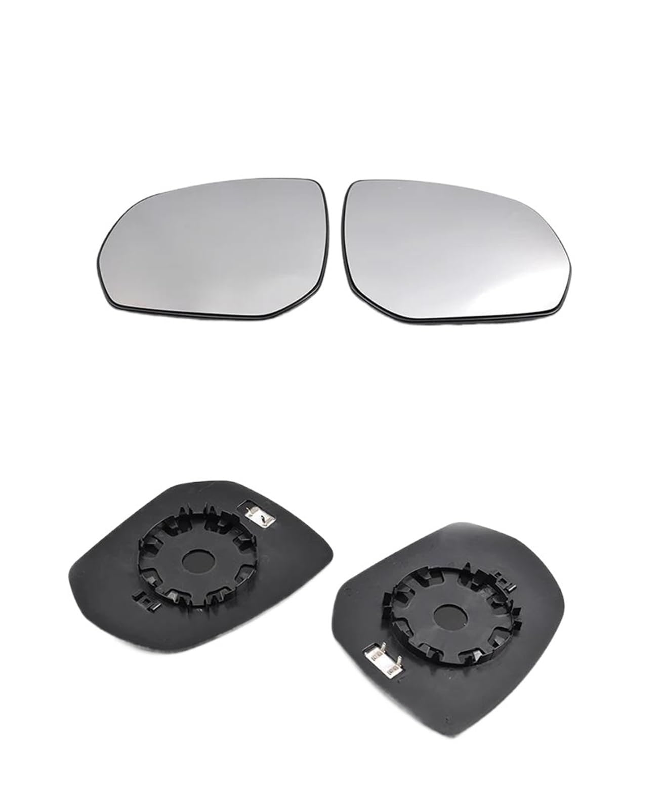 Specchio Retrovisore Sinistro Con Riscaldamento Per Citroen C4 2004-2009: Vetro Blu, Piastra Supporto, 2 Pin, Misura 17,3 Cm