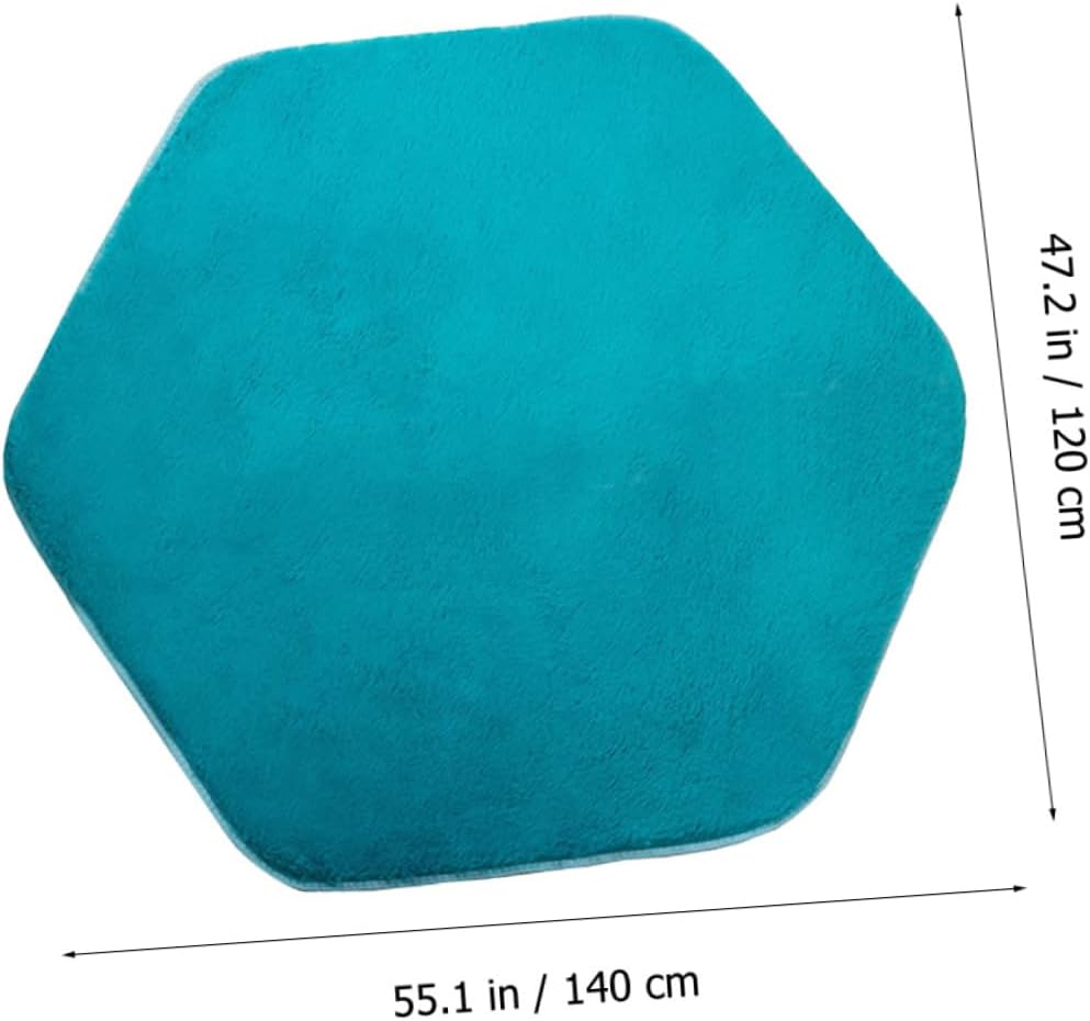 VANZACK Hexagon Princess Tent Mat for Boys and Girls Padded Play Rug Teepee Tent Rug