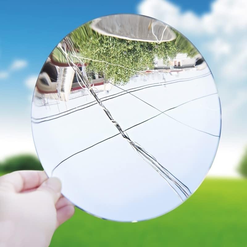 1 pieza de espejo parabólico de acrílico plástico, espejo cóncavo 10 15 20 cm, lente de enfoque, protección UV, lente cóncava reflectante resistente(20cm)