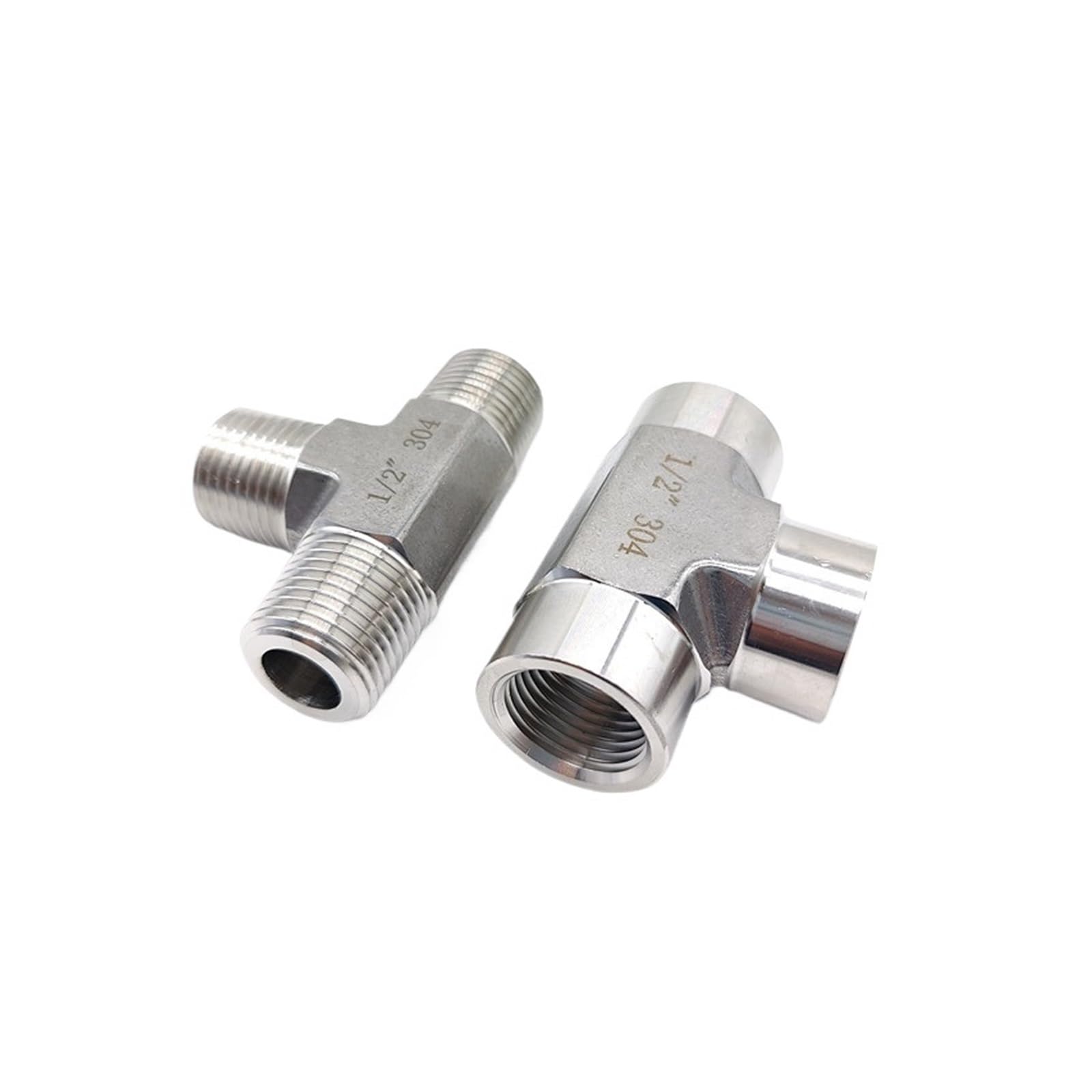 Trójnik do kucia matrycowego ze stali nierdzewnej 304 1/8 "1/4" 3/8 "1/2" złącze gwintowe męskie/żeńskie Złączki rur wodociągowych pod wysokim ciśnieniem(Male thread,1/8")