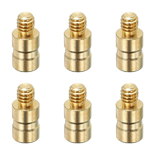 PATIKIL 25 Grain Brass Arrow Inserts 0.244x0.51 Inch, 6 Pack
