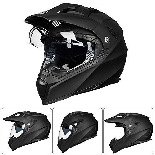 Ilm ILM-606V Off Road Motorcycle Dual Sport Helmet Full Face Sun Visor Dirt Bike Atv Motocross Casco Dot Certified Model 606V thumb #2