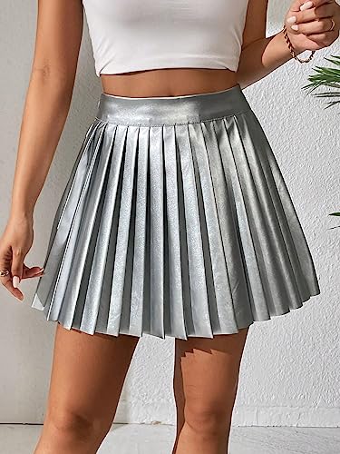 Women's Club High Waisted Mini Skirt Pleated Skirt Party Skater Skirt