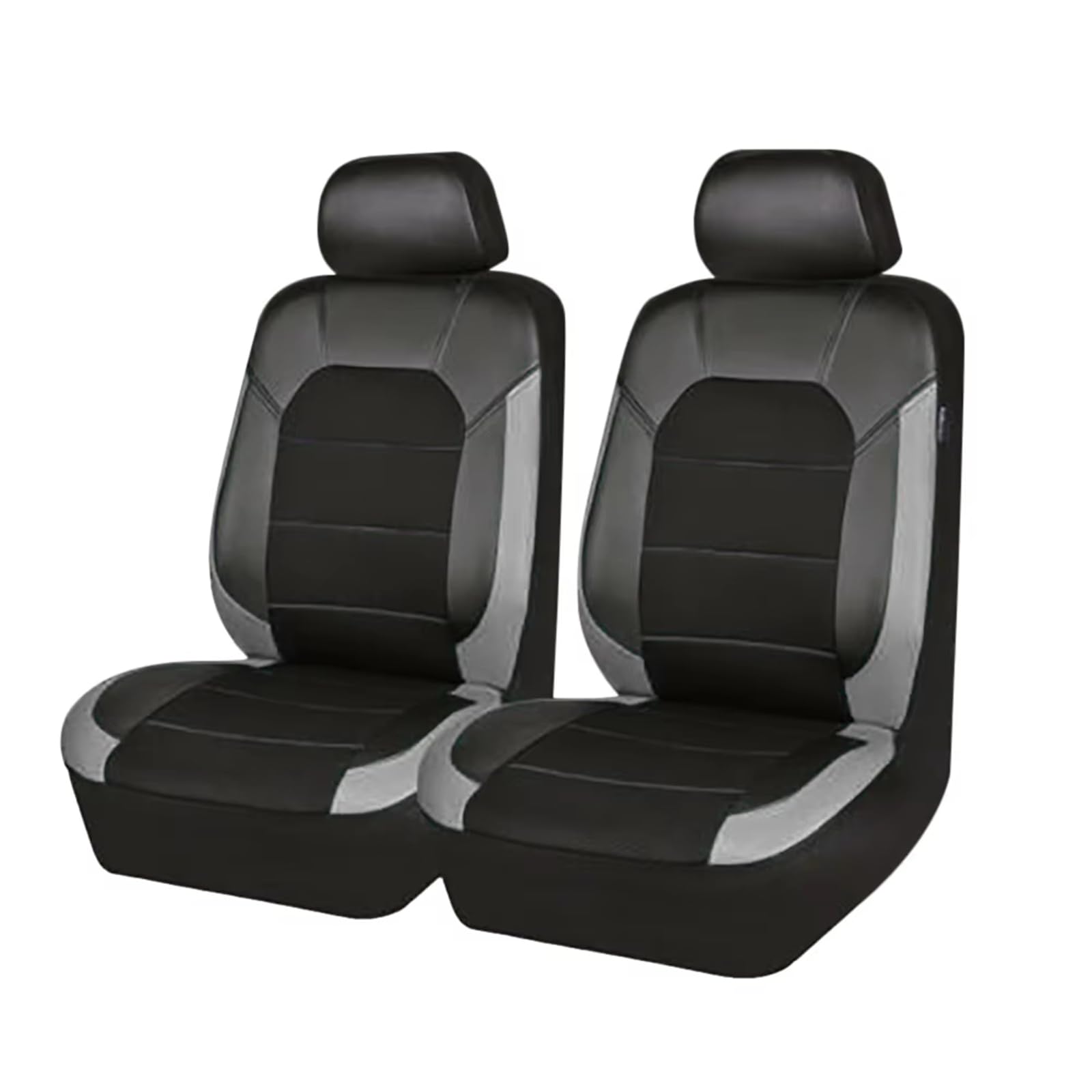 YAMCINWRT Car Seat Covers, for Mazda MX-5 RF ND MX5 2 Pieces Seat Covers for Cars, Adjustable Cushion Breathable Waterproof Non-Slip,B Grey
