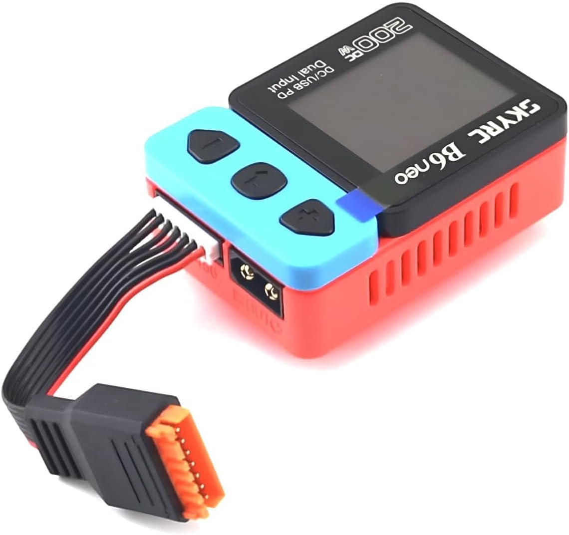 SKYRC B6Neo charger with a battery connected for charging