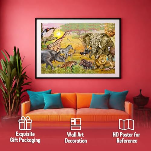 Image of Castle Jigsaw Puzzles for Kids and Childrens - Realistic Illustration Challenging Brain Booster Gifts, Fun and Creative Fun Game - Ages 5+ (500 Pcs) (Ocean + Animal)
