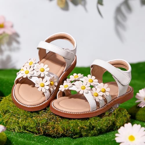 Image of GINFIVE Toddler Girls Sandals Girls Toddler Sandals Little Girls Kids Shoes