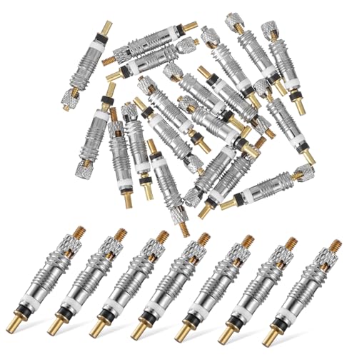 HANABASS 20pcs Bike Valve Core Durable Tire Cores for Easy Installation Airtight Seal Essential for Bike Maintenance Compatible with Inflation Systems