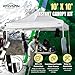 Caravan Canopy TitanShade Light-Duty Steel Commercial Instant Canopy Kit, White, 10' x 10'