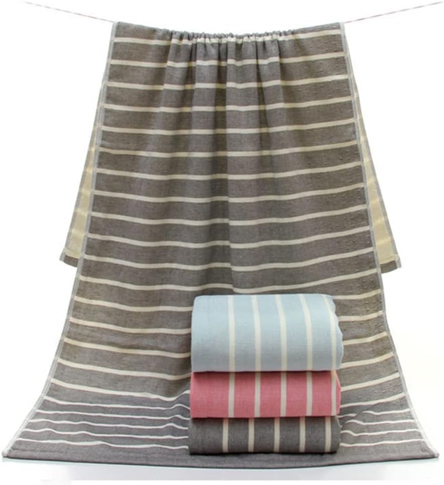 3 Piece Cotton Bath Towel Set for Women Men Bathroom Accessories(Black)