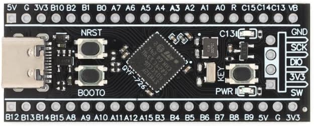 Image of IDUINO STM32F401CCU6 STM32 Minimum Core System Learning Development Board Module STM32F4 STM32F401 ARM Cortex-M4 Type-C 256 Kbytes Flash Memory