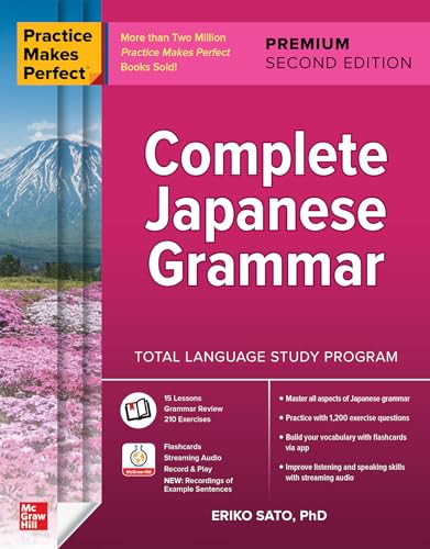 Portada de Practice Makes Perfect: Complete Japanese Grammar, Premium Second Edition