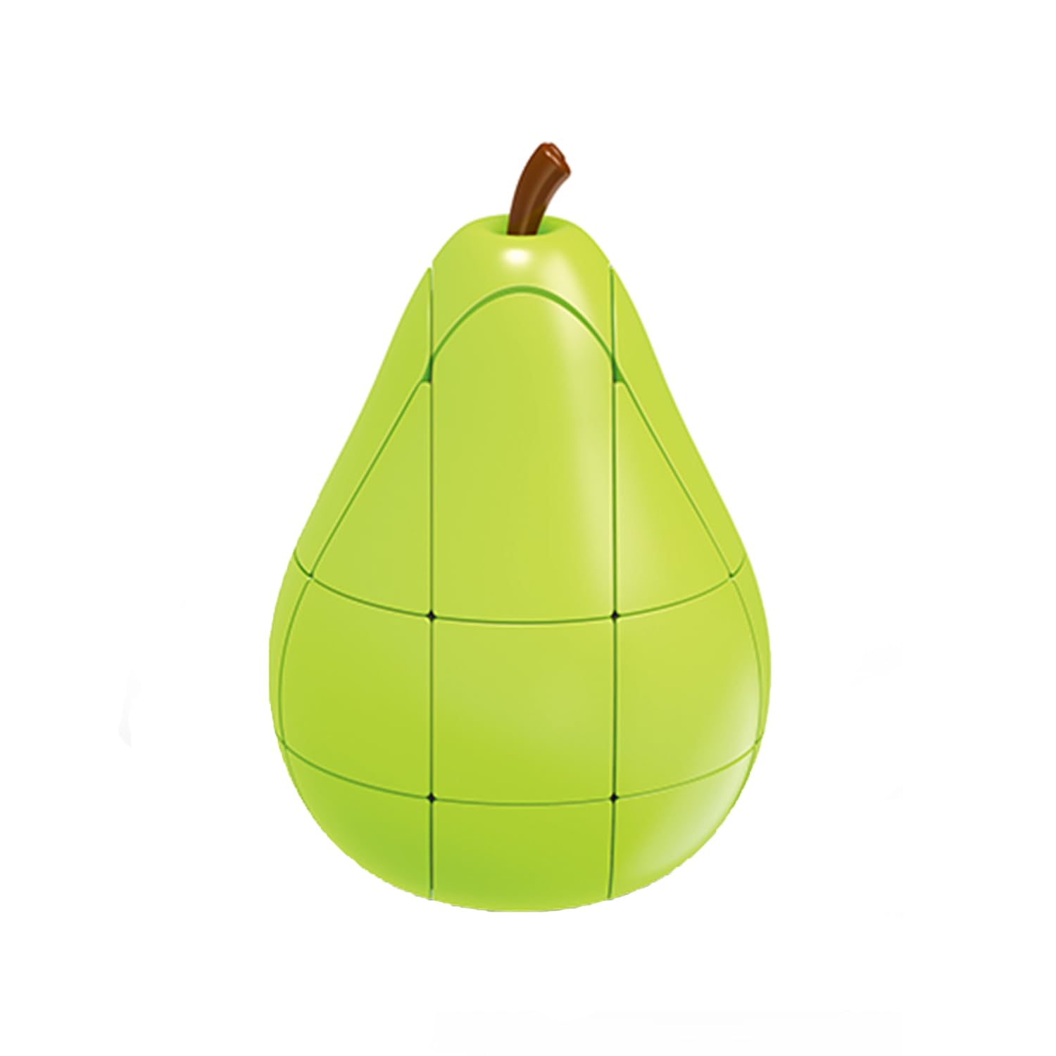 Bucaxit Speed Cube Pear Special Shaped Magic Cube 33,1:1 Realistic Fruit 3D Puzzle Brain Teasers Educational Toy for Cube Lovers