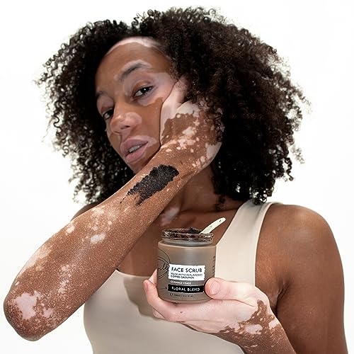 UpCircle Coffee Face Scrub - Floral Blend For Sensitive Skin 100ml - Chamomile, Shea Butter, Coconut + Rosehip Oil - Natural, Vegan Face Exfoliator For Soft, Smooth Skin - Image 5