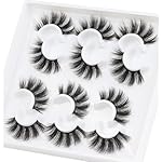 Losha Lashes 6 Pairs Fluffy False Eyelashes for Women 20mm Long Dramatic Faux Mink Strip 5D Lashes Pack for Gorgeous Makeup - Image 4