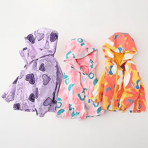 Happy Cherry Toddler Boy Girl Fleece Lined Jackets Waterproof Hooded Windbreaker Coat for Winter Fall 20234
