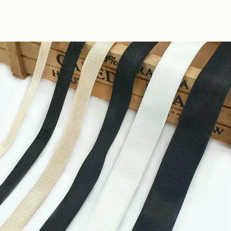 Elastyczna taśma nylonowa, Nylon Elastic Band Multicolor 6-18mm x 5-20M for Sewing Bra Straps DIY(Black 30mm,20Meters)