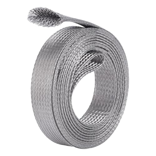 Gaine de protection en maille métallique extensible UNICRAFTALE 4m pour sécuriser les câbles