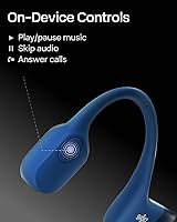 Vista 9 de SHOKZ OpenRun Mini - Bone Conduction Headphones,Open-Ear Bluetooth Wireless Sport Headphones for Running & Workout,Sweat Resistant, Long 8H Azul