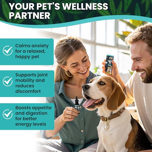 CocoPoco® Öl für Hunde & Katzen - Zur Entspannung und für Gelenke, 100% Natürlich – Beruhigende Tropfen für Hunde - Mit Omega 3, 6 & 9