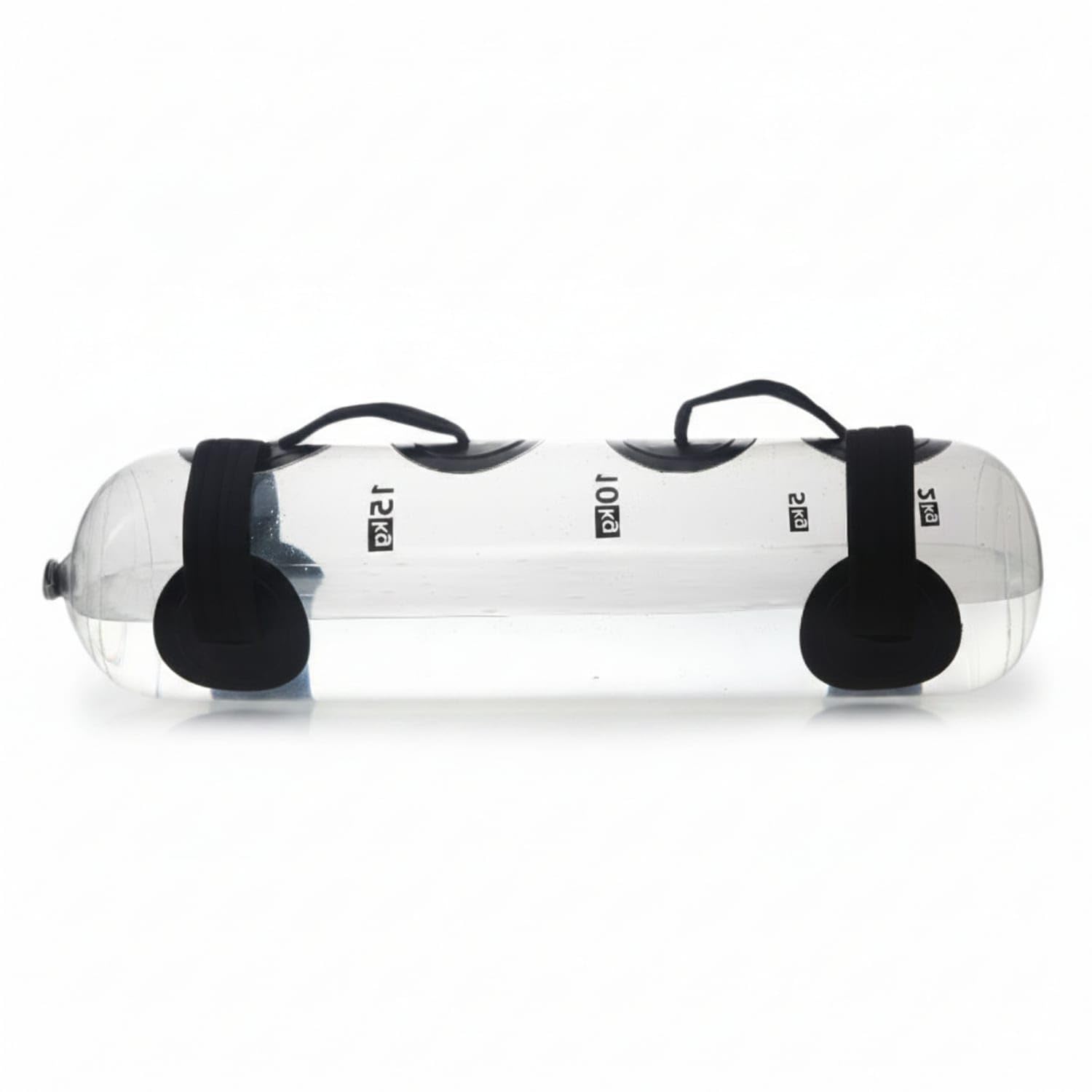 Cylindrical Shape Workout Water Bag Carrying Straps Training Water Bag Clear Shape Strength Training Sandbag Replacement Filling Cap, Black-image-44