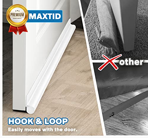 Image of MAXTID Under Door Draft Seal for Bottom of Doors 30 Inch Small Size Door Blocker Door Draft Stoppers Under Door Gap Filler Weather Stripping Door Seal Strip