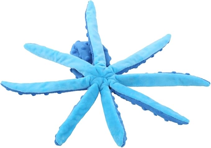 Juguete para Perros Pulpo sin Relleno con Squeaky - Azul miniatura 7