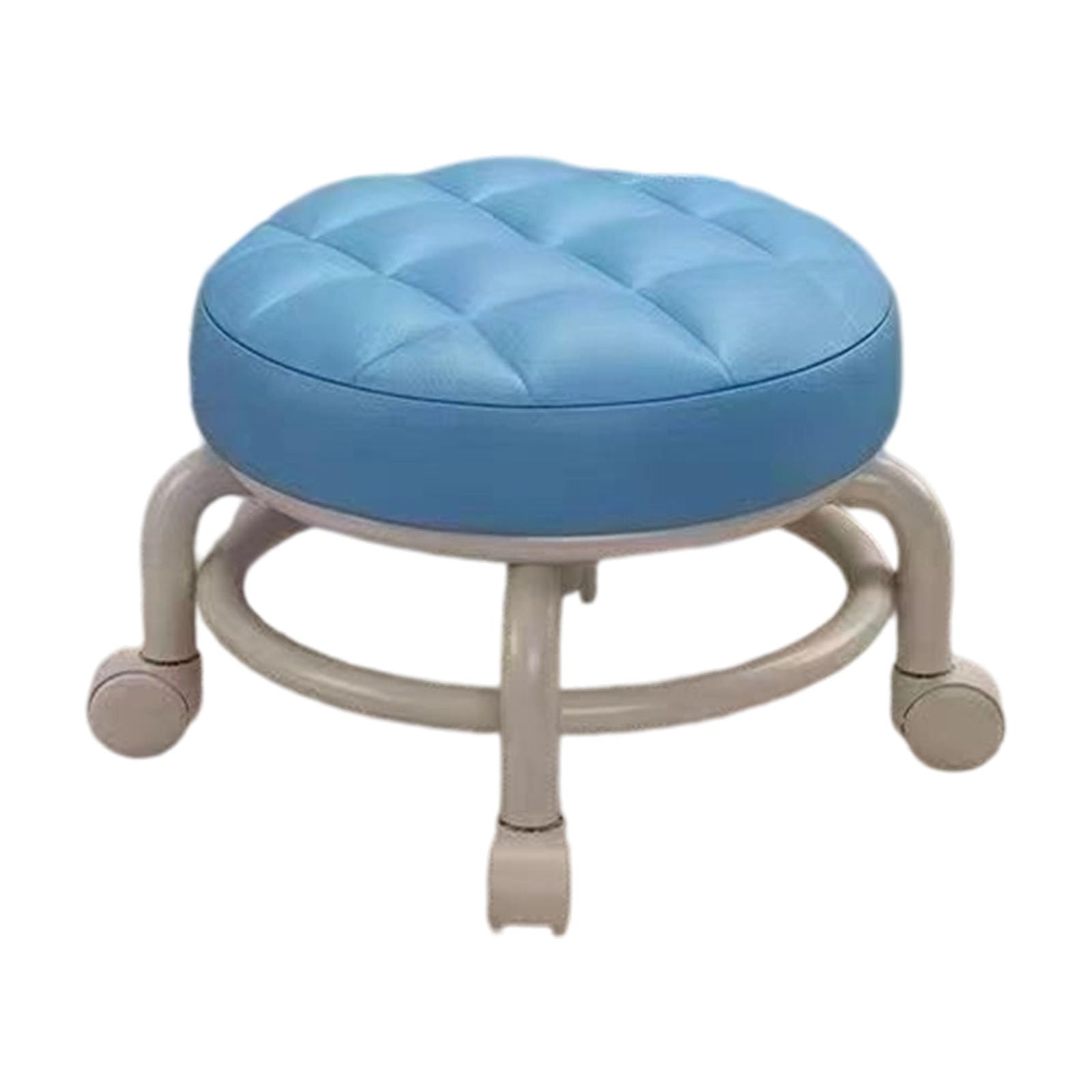 Xjdzineq Multipurpose Baby Training Stool with Smooth Casters, 360 Rotation & Base for Infant Balance Practice and Home Use Sturdy Toddler Stool with Casters