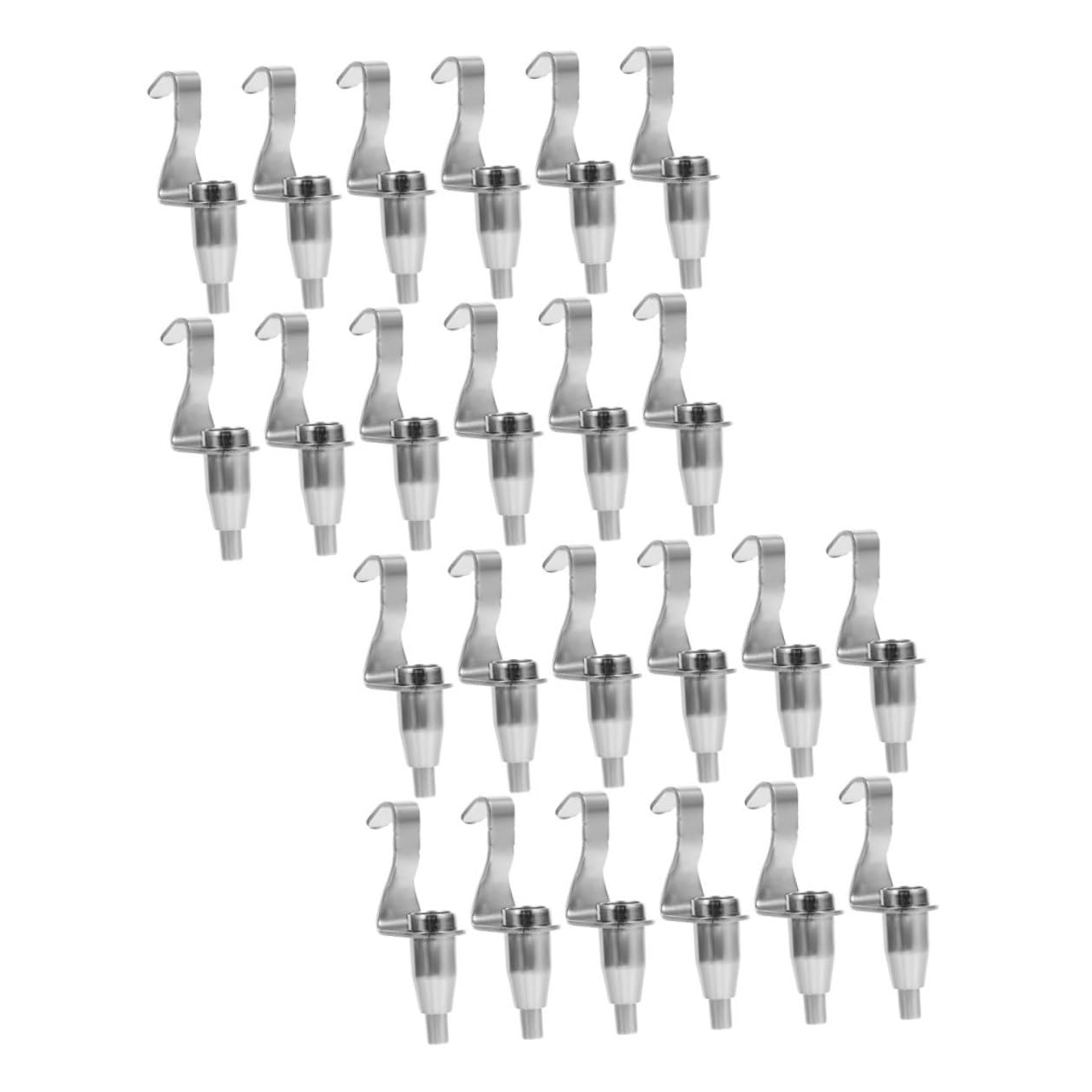 Rail de suspension photo : lot de 24 crochets réglables pour exposition