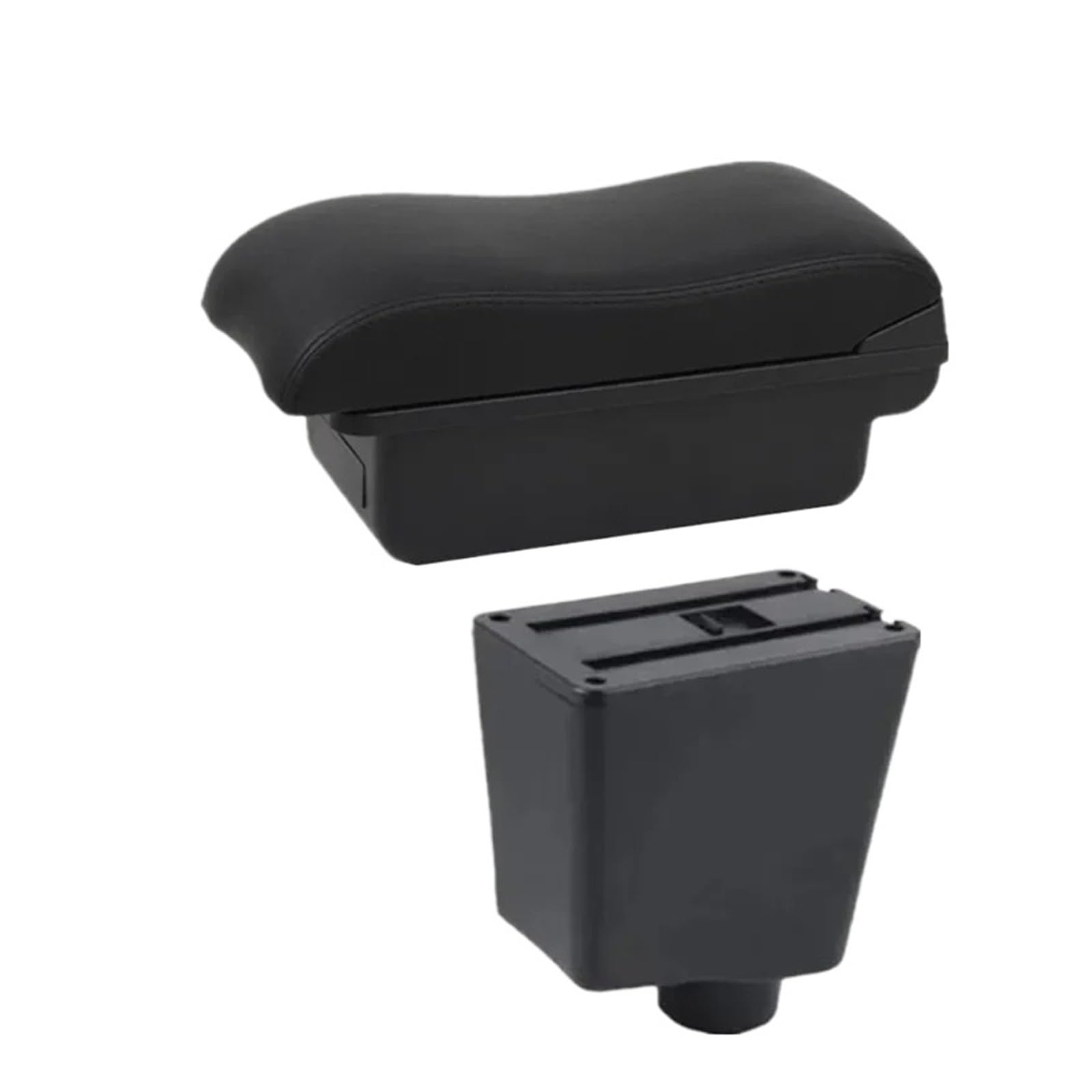 UMDJJU For SEAT For Ibiza III 2001-2008 Armrest Box Car Storage Retrofit Accessories Car Centre Console Armrest Box(A2 black line No USB)