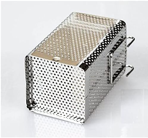 Miniatura 7 de LENITH Soporte perforado para utensilios de cocina con ganchos, almacenamiento de acero inoxidable para organizador apto para lavavajillas (cuadrado