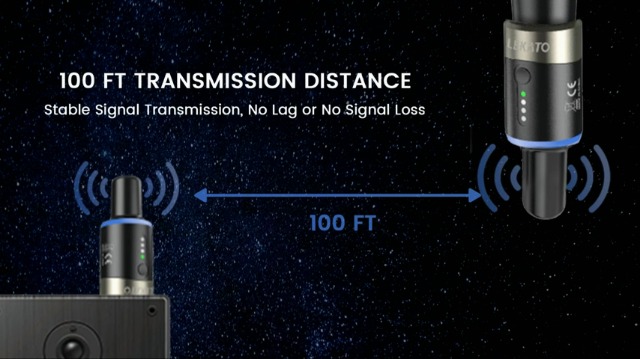 LEKATO Wireless Microphone System 5.8 Ghz Wireless