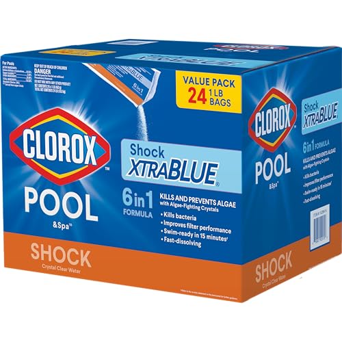 Image of Clorox Pool&Spa Shock XTRABLUE, Pool Shock (24-Pack) - Dichlor