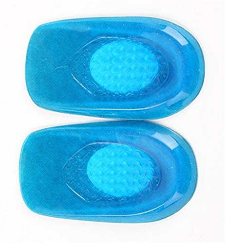 Boowhol Talonera de gel para espolones calcáneos, transpirable, aumenta la plantilla (11,3 x 7 x 1,3/40-46 EU)