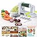 Brieftons QuickFold 5-Blade Spiralizer: Versatile & Compact Foldable Vegetable Spiral Slicer, Best Veggie Pasta Spaghetti Maker for Low Carb/Paleo/Gluten-Free with Brush & 4 Recipe Ebooks