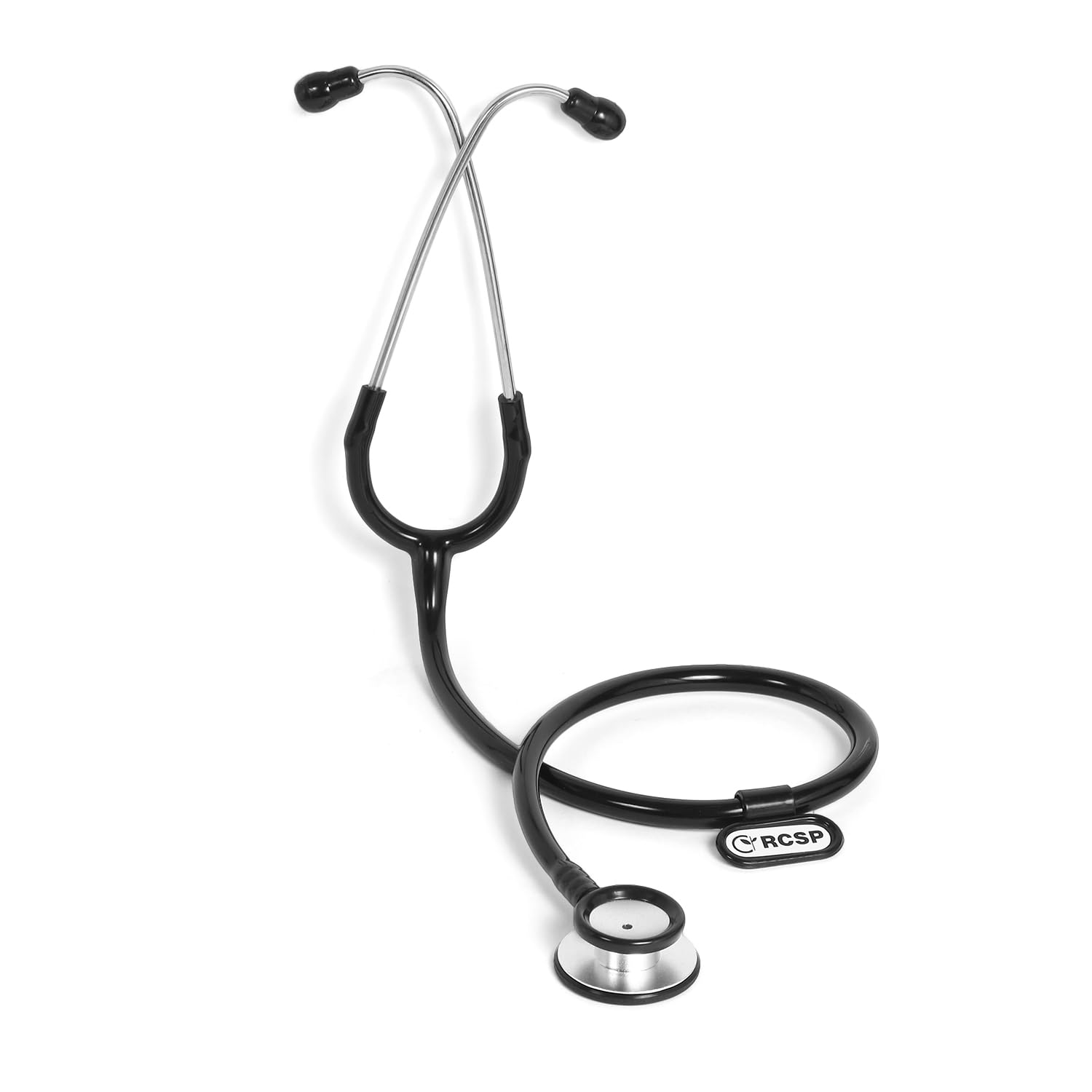 RCSP Acoustic Stethoscope for doctors and Medical students | light weight Aluminium Chest Piece with Flexible Jointless Tube & Soft Sealing Ear Knobs (MICRO SHINE) 4