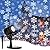 Christmas Snowflake Projector Lights Outdoor, Led Rotating Snowfall Show Lights Waterproof Landscape Decorative Christmas Light Lighting for Xmas Holiday Party Garden Patio Indoor Home Decoration Show