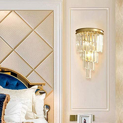 Aplique de pared de cristal de lujo para iluminar villas y hoteles elegantes 3