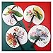 LAOTTRE Wedding Party Womens Elegant Handmade Fan Paper Folding Hand Fan, Random