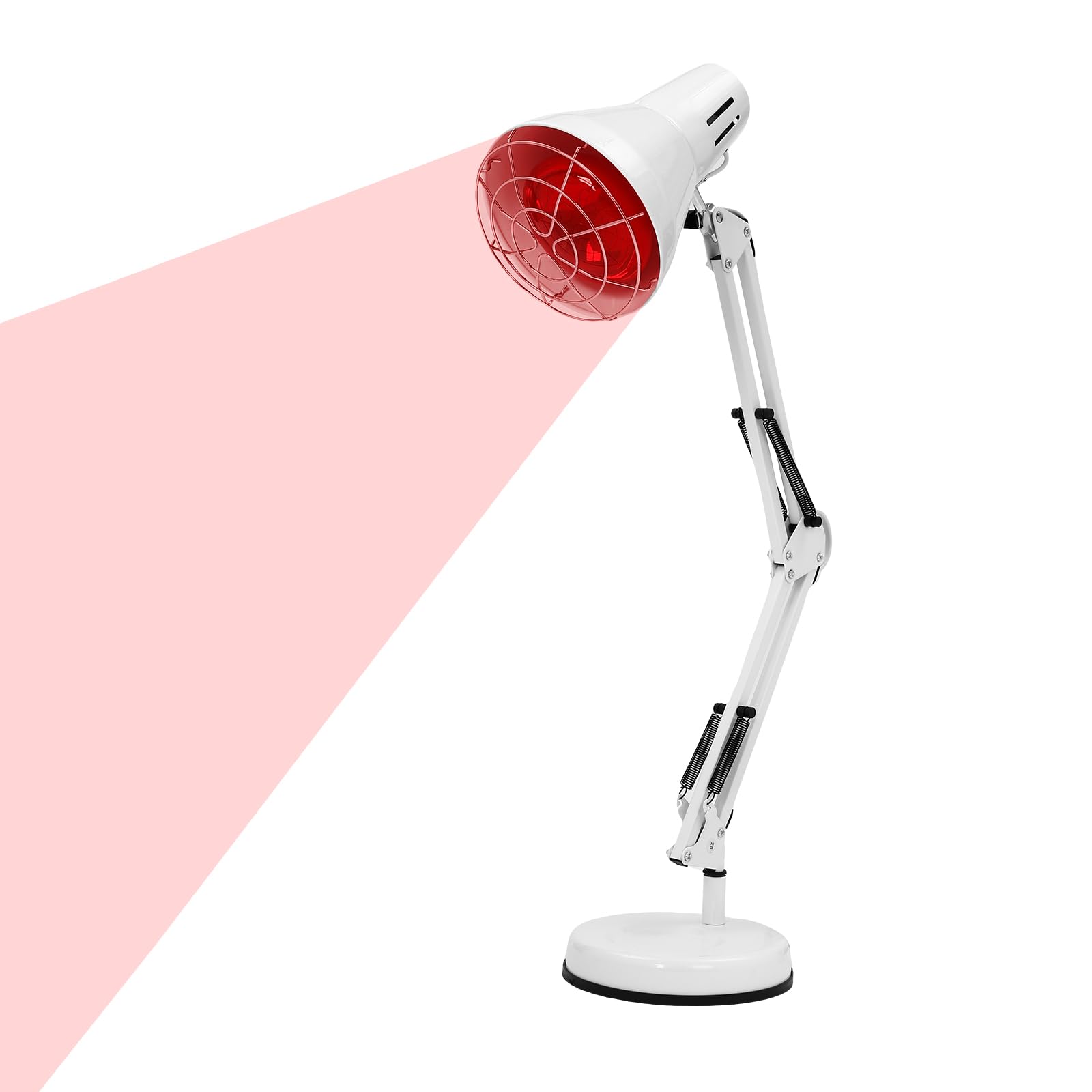 Czerwone światło lampa na podczerwień 150 W, czerwone światło, lampa ciepła z 9 poziomami temperatury i timerem, lampa na podczerwień, medyczna do salonu masażu, regulacja wysokości