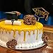 Amazon.com: Whaline Graduation Cake Topper Gold Acrylic Cake Topper ...