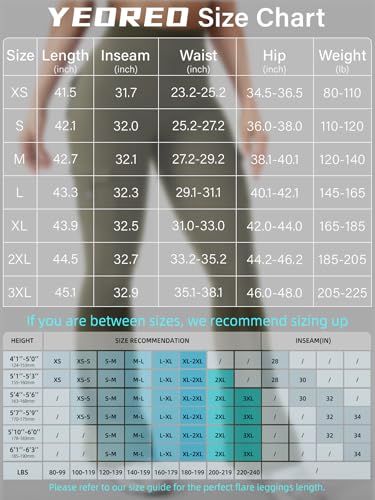 Image of YEOREO CoreFlex Women Workout Flare Leggings