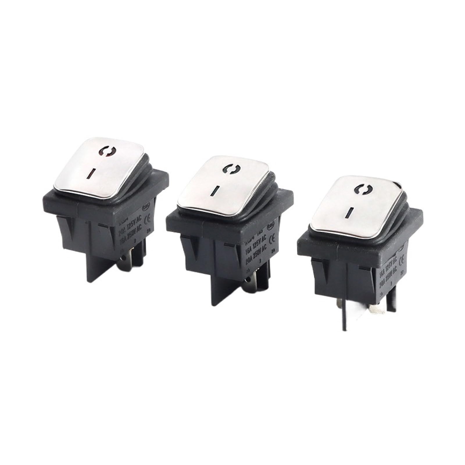Interrupteur à bascule KCD4 4 broches bouton LED rouge 20A - 5