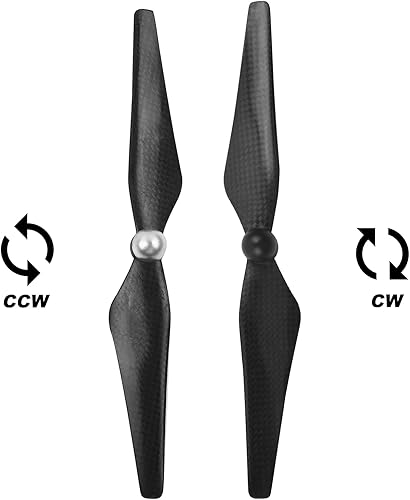 Miniatura 4 de flypig 4pcs fibra de carbono self-tightening Self-locking Propellers Props para DJI Phantom 3Professional Pro Estándar Advanced