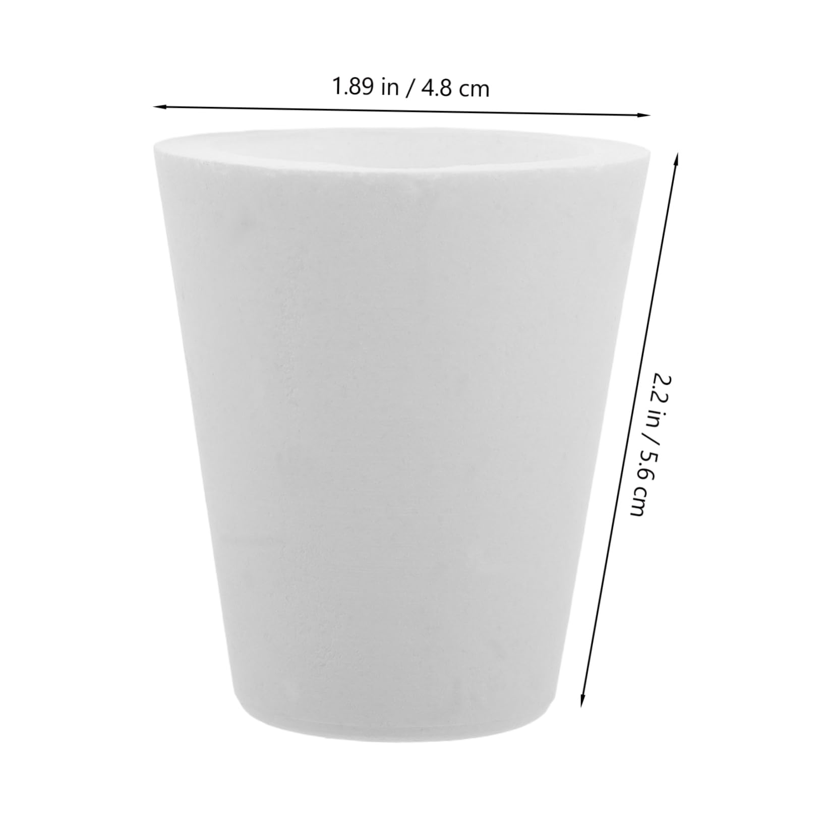 HOMSFOU High Purity Quartz Crucible for Casting Durable Melting Mold for Laboratory Analysis High Temperature Tolerance for Refining and Smelting Applications Capacity