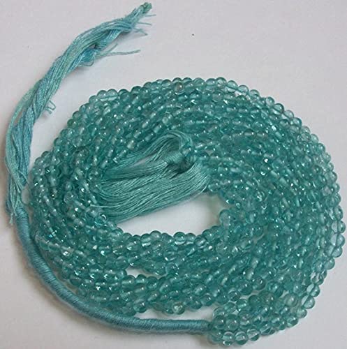 Apatite bleue 3mm perles de pierres naturelles pour création de bijoux de mode
