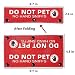 Advivio Do Not Pet No Hand Sniffs Red Funny Dog Leash Sleeve, Service Dog Leash Sleeve, Pet Birthday Pet Owner Gift